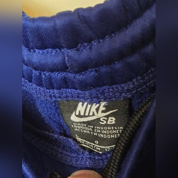 Boy's Nike SB Skateboarding Blue Sweatpants, Size Large - Picture 3 of 3